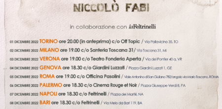 MENO PER MENO – Presentazioni in giro per l’Italia per parlarne con Niccolò