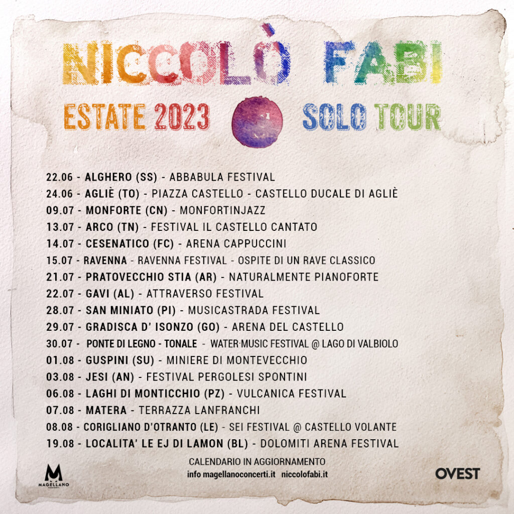 niccolo fabi tour solo